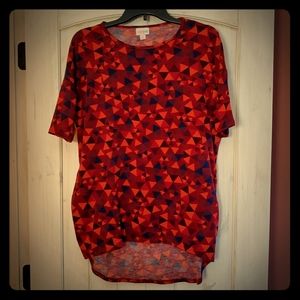 Lularoe Irma Tunic Top 80s 90s Triangle Art Deco